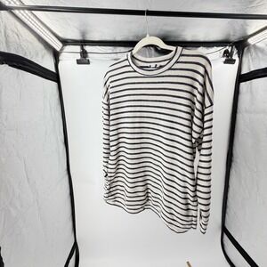 Aerie Striped Nautical Long Sleeve Top Navy White Oversized XS Maritime